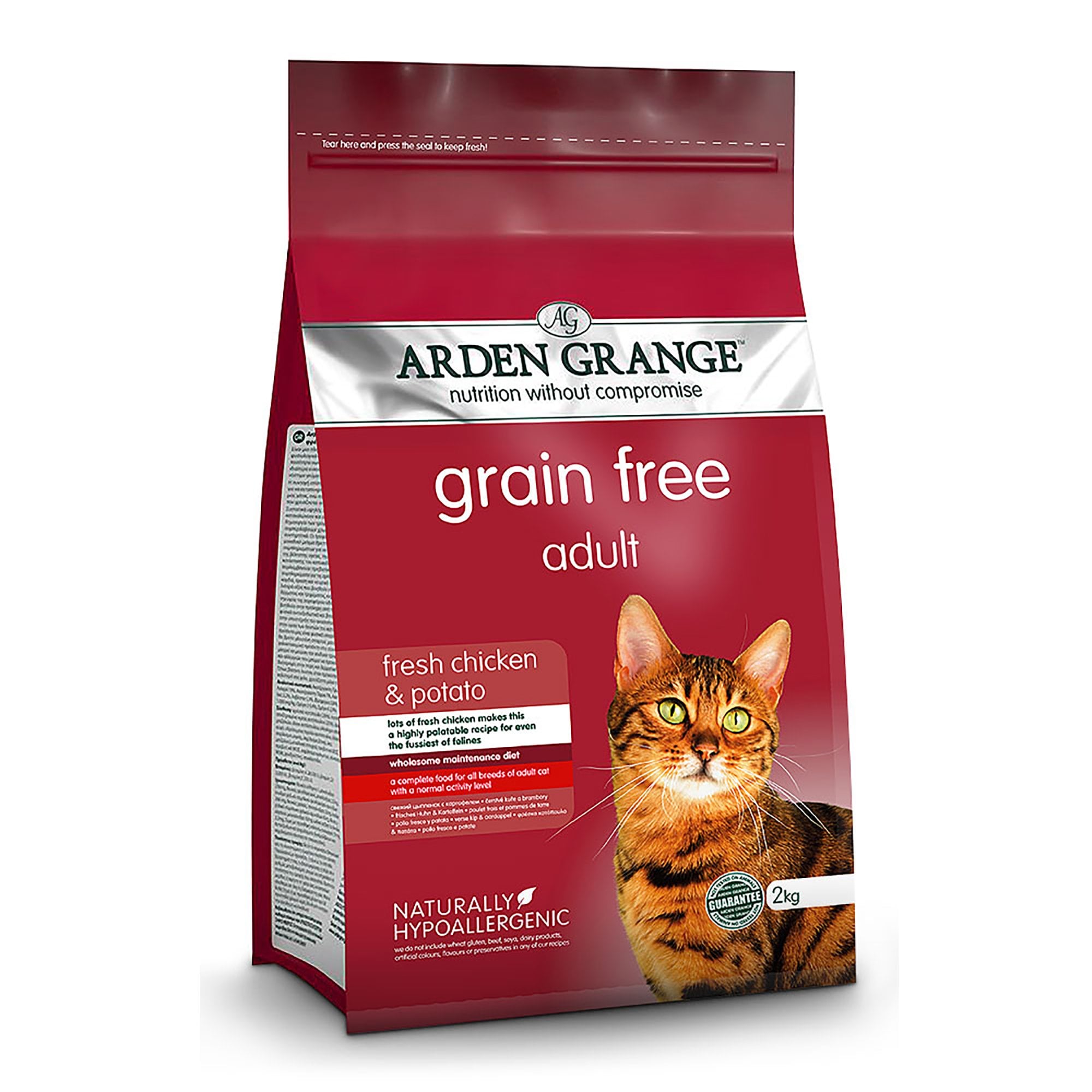 Adult Grain Free Cat Food With Fresh Chicken & Potato 2kg