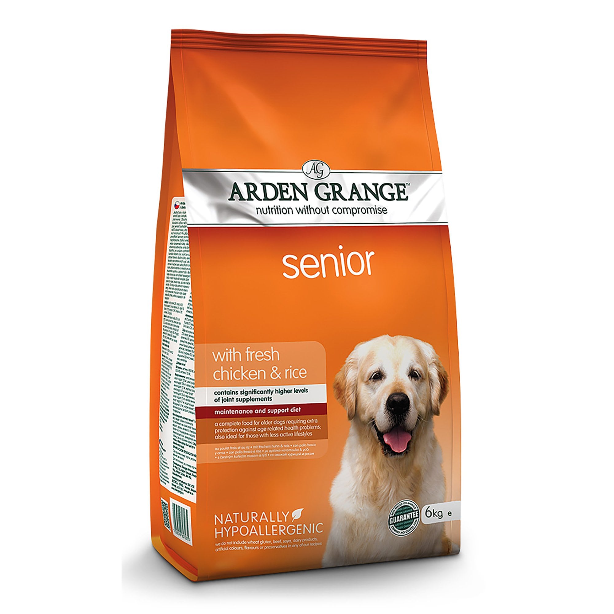 Senior Dog Food With Fresh Chicken & Rice 6kg