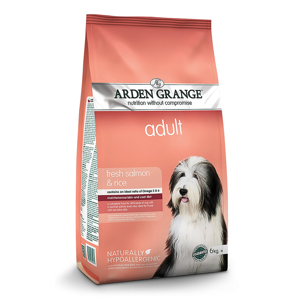Arden Grange Adult Dog Food With Fresh Salmon & Rice 6kg