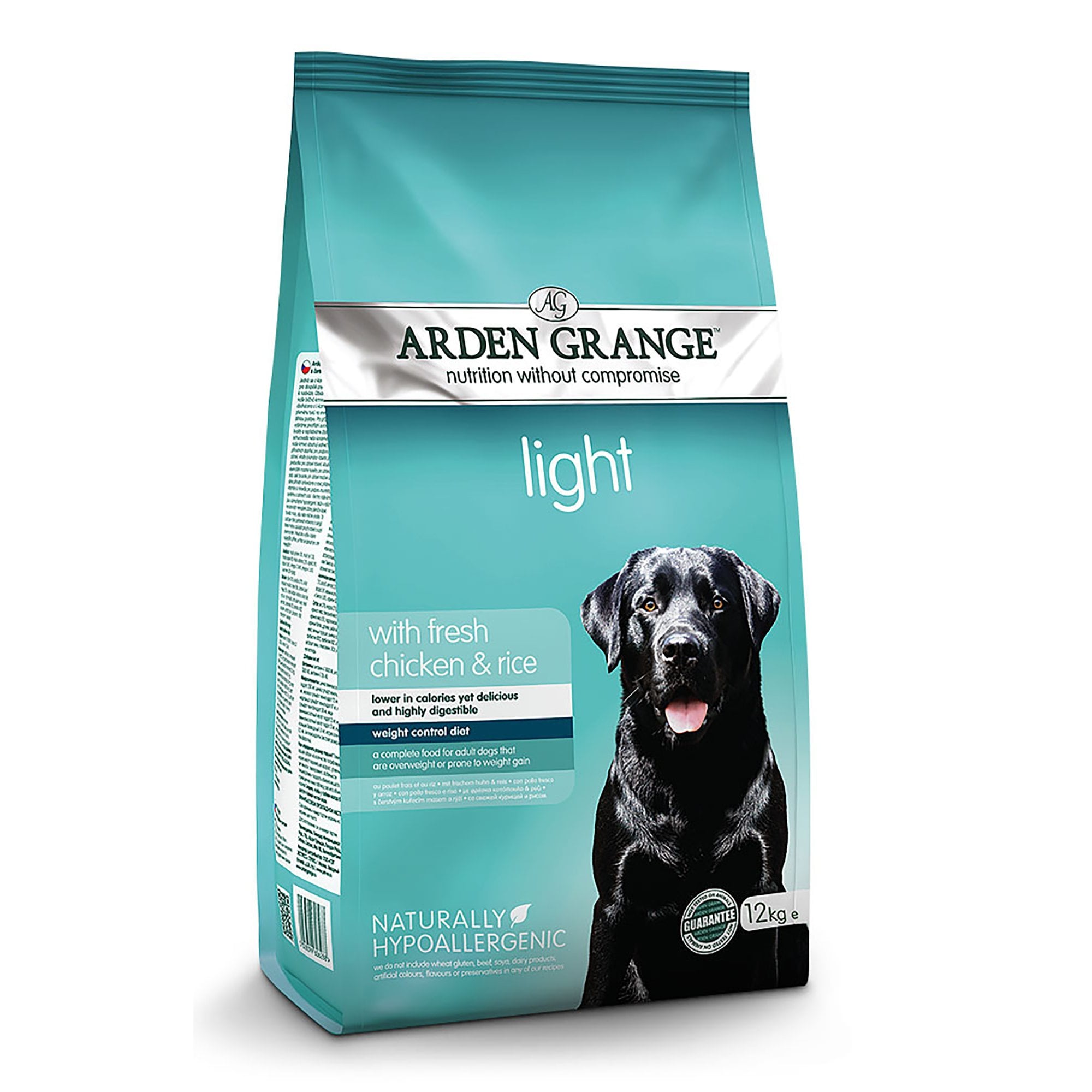 Light Adult Dog Food With Fresh Chicken & Rice 12kg
