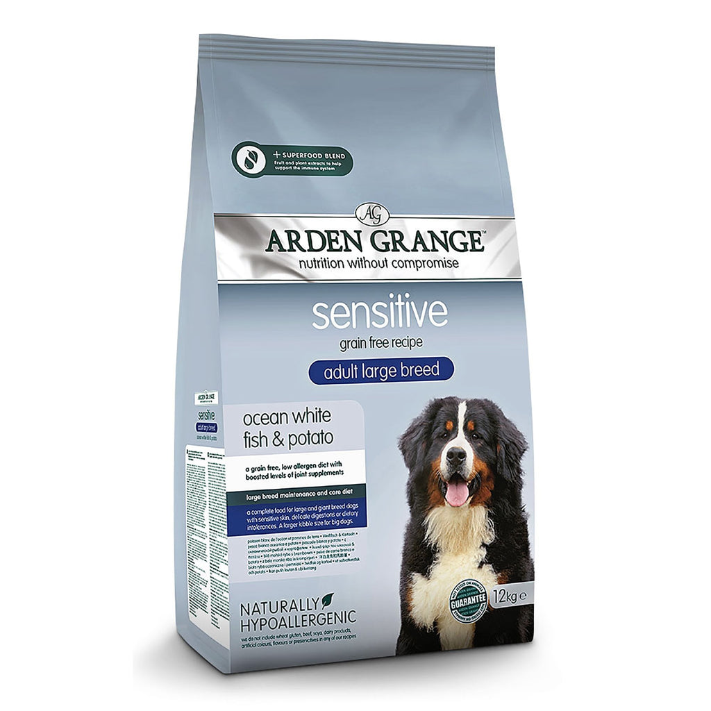 Sensitive Adult Large Breed Dog Food Grain Free Fish & Potato 12kg