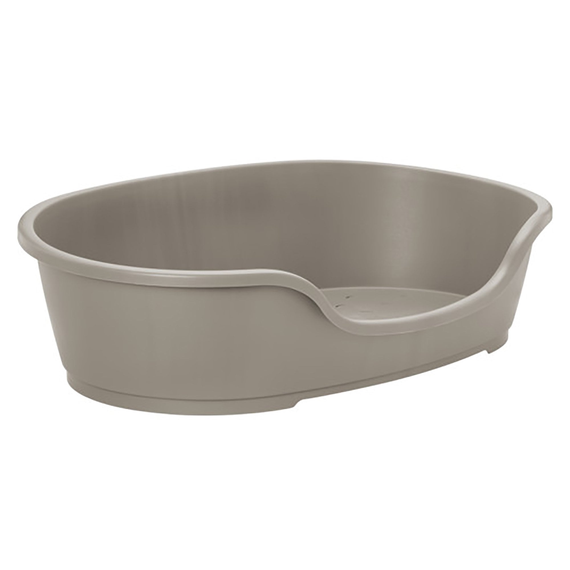 Plastic Dog Bed Warm Grey - Extra Large