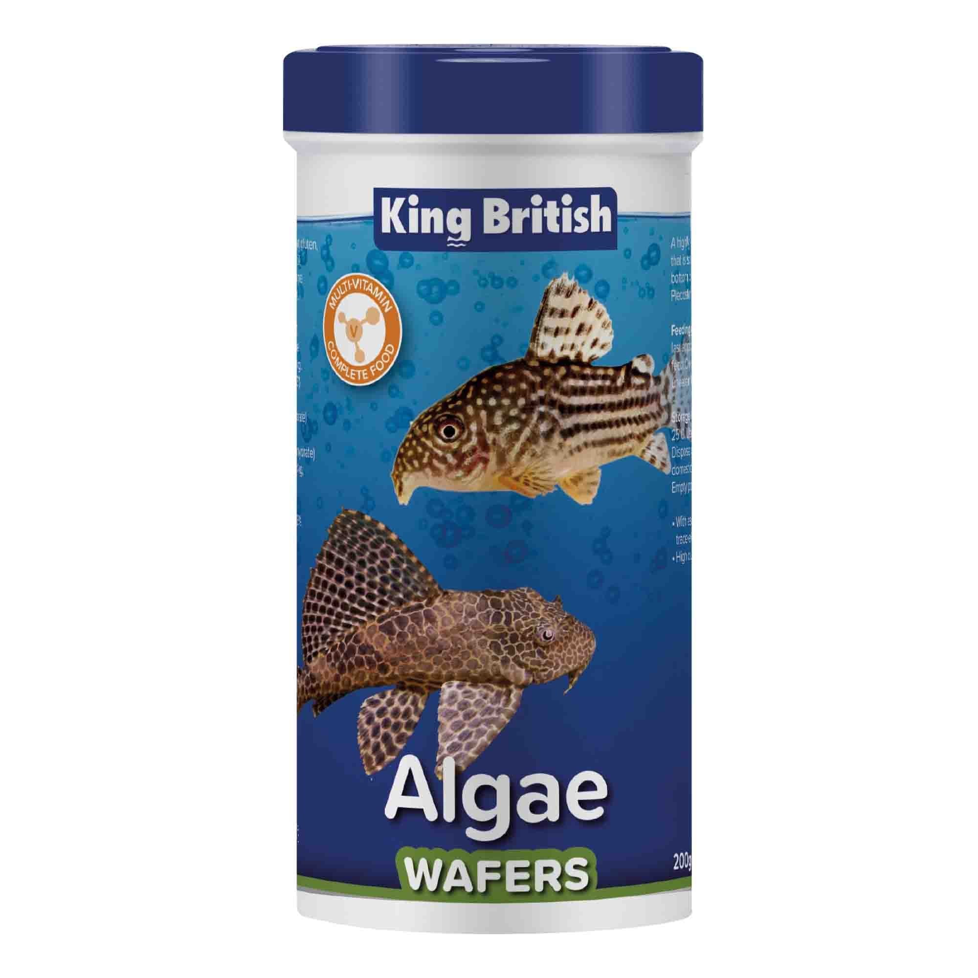 King British Algae Wafers Fish Food 100g | Feedem