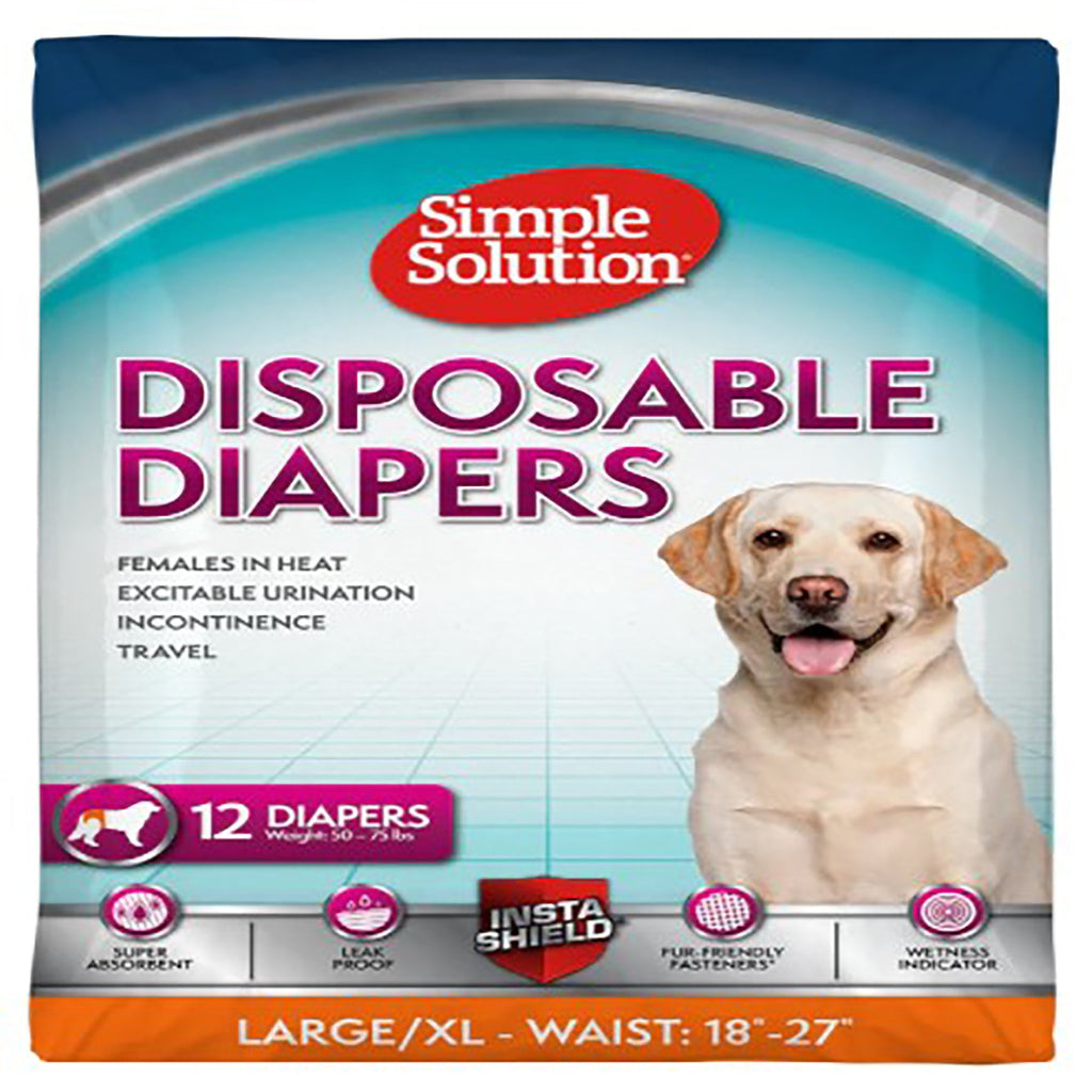 Disposable Diapers For Large/XL Dogs 12 Pack