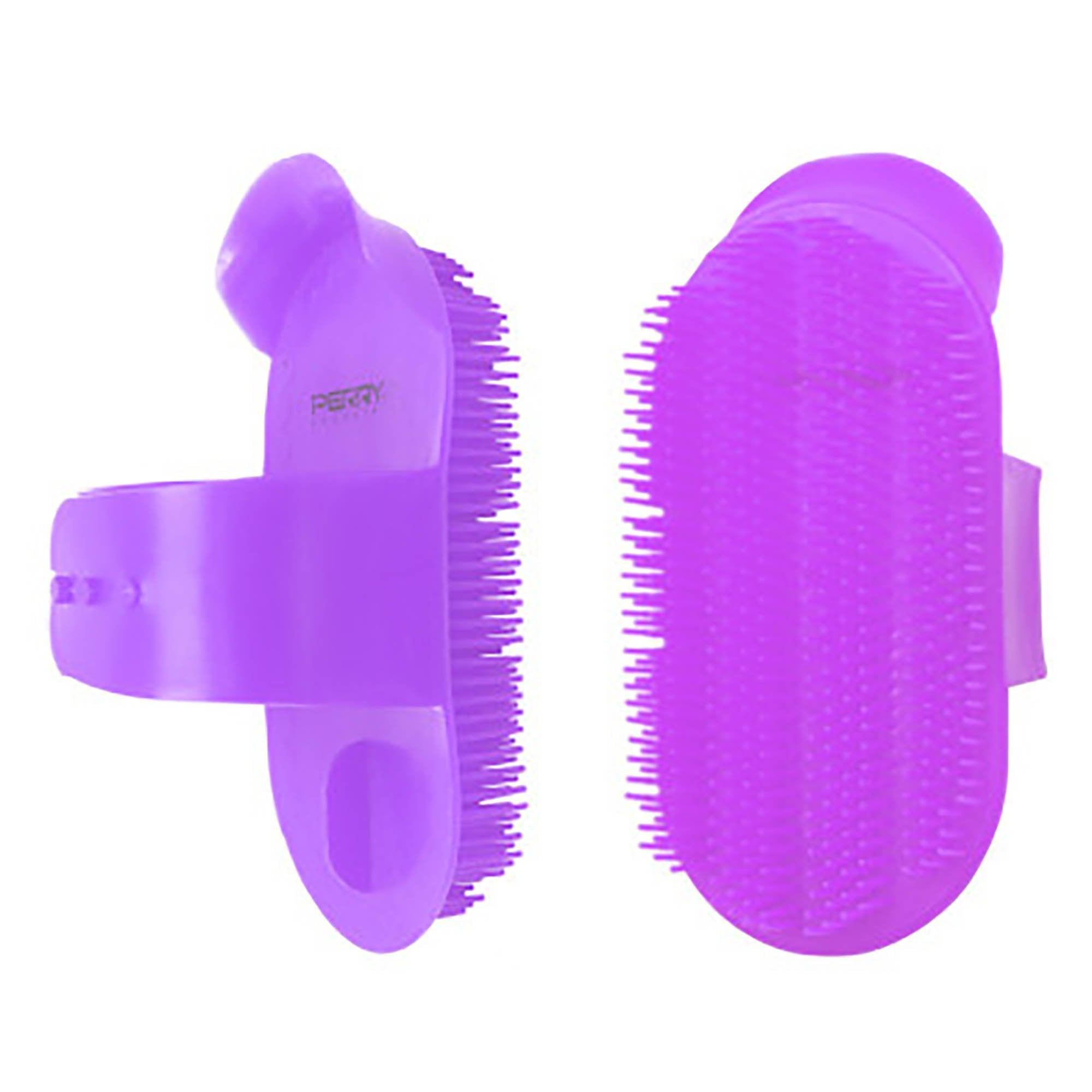 Large Plastic Curry Comb Purple