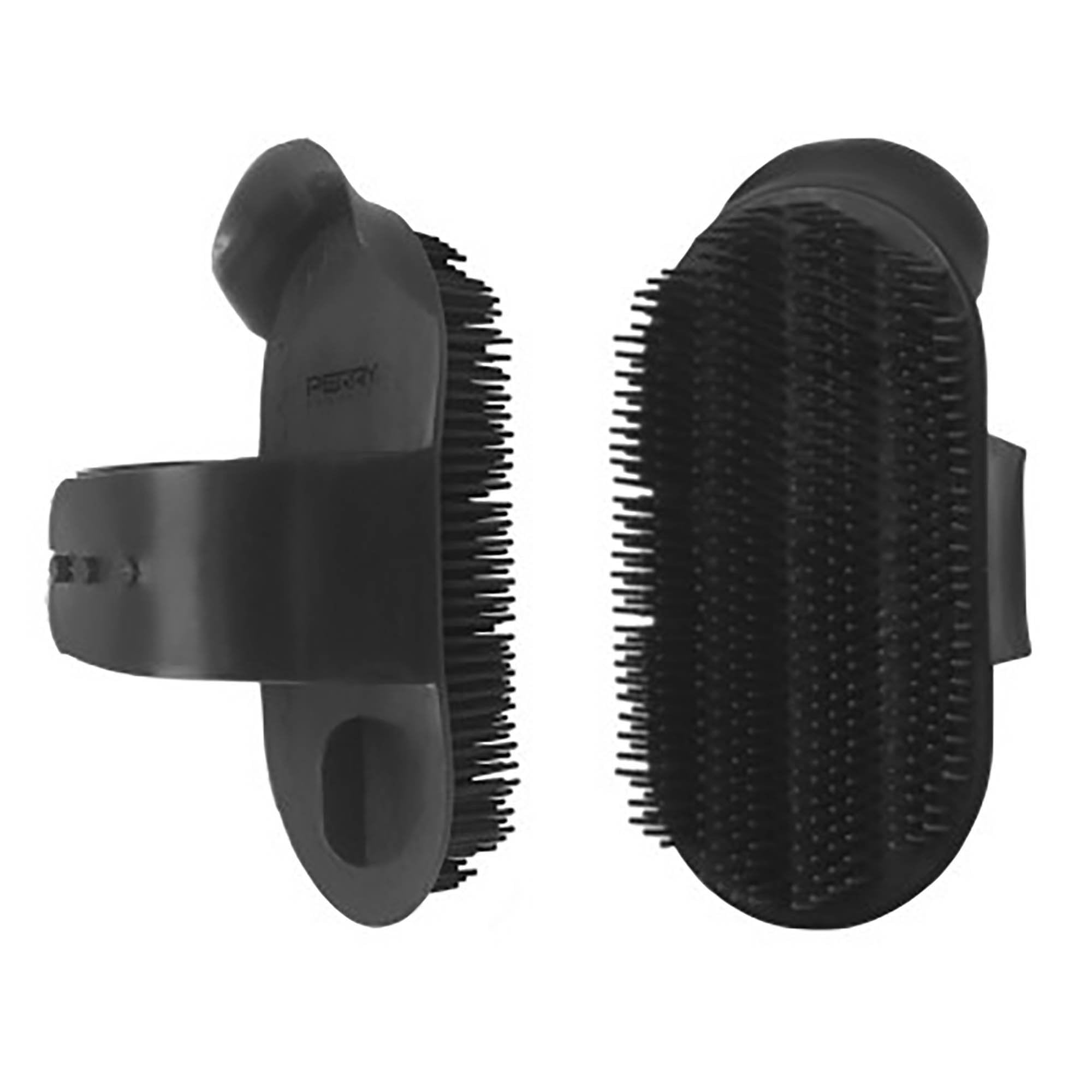 Medium Plastic Curry Comb Black