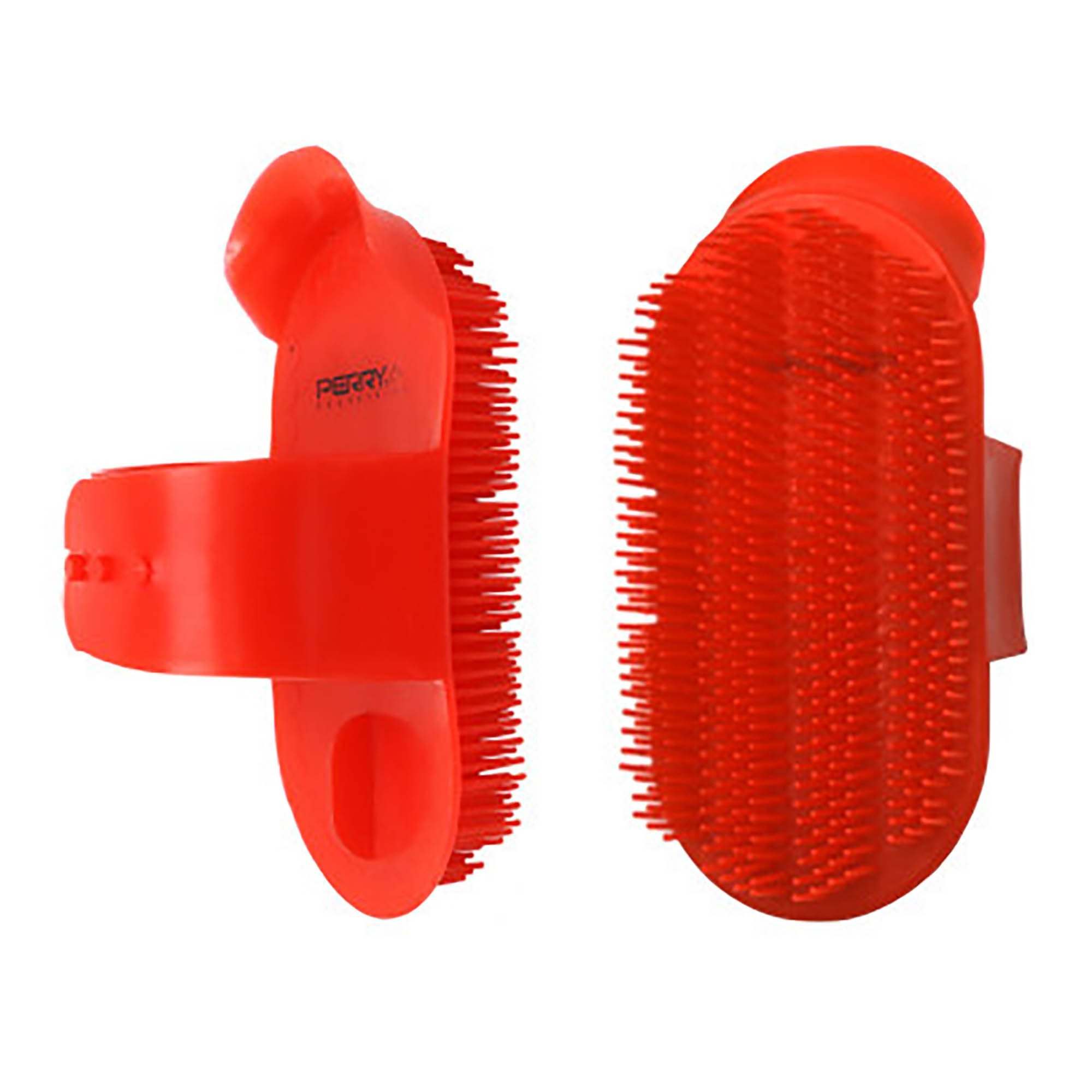 Medium Plastic Curry Comb Red