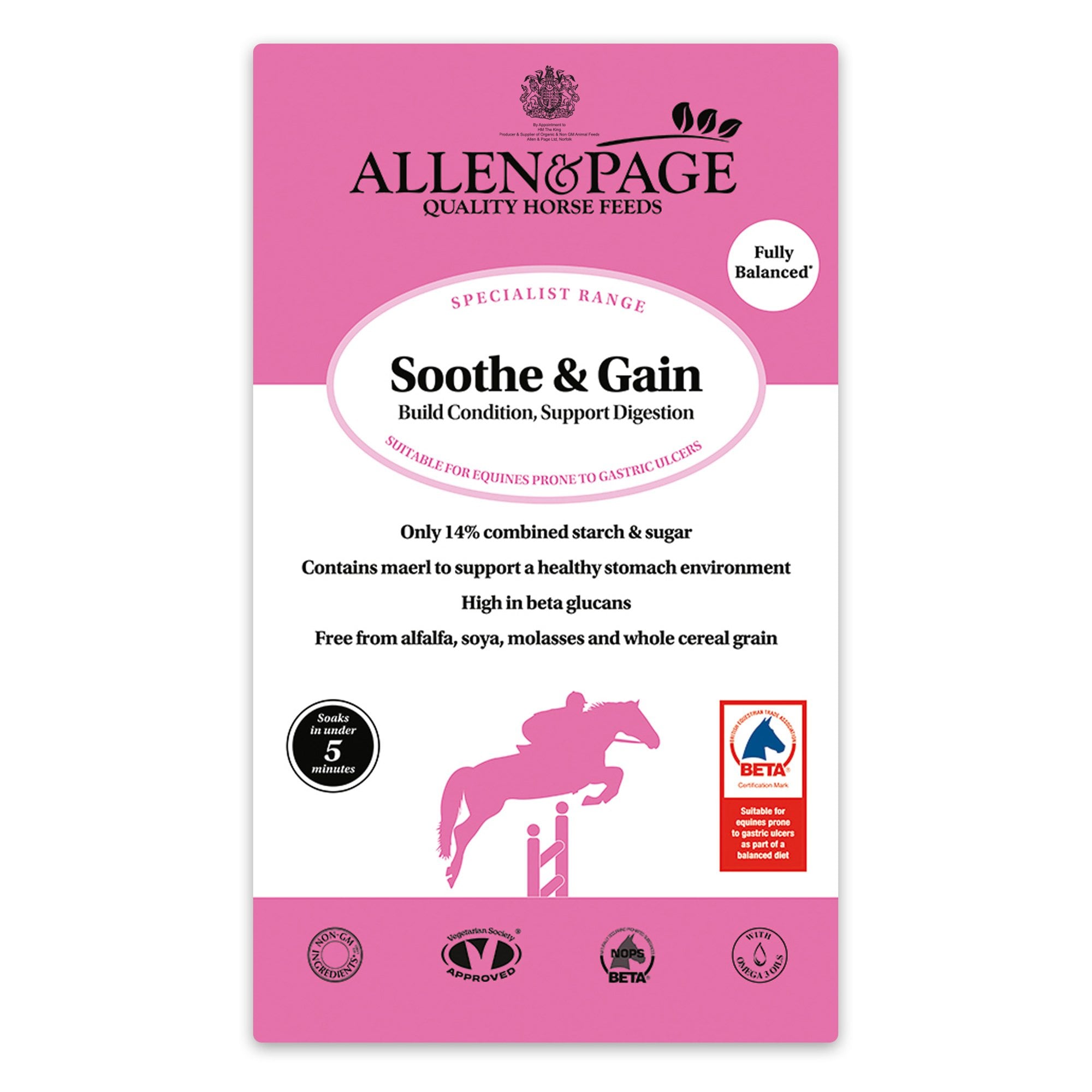 Soothe & Gain Horse Feed 20kg
