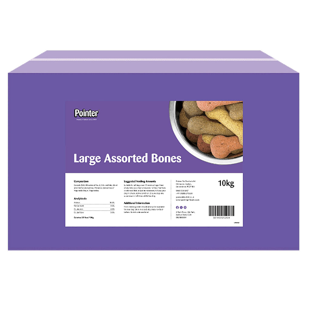Large Assorted Bones Dog Biscuits 10kg