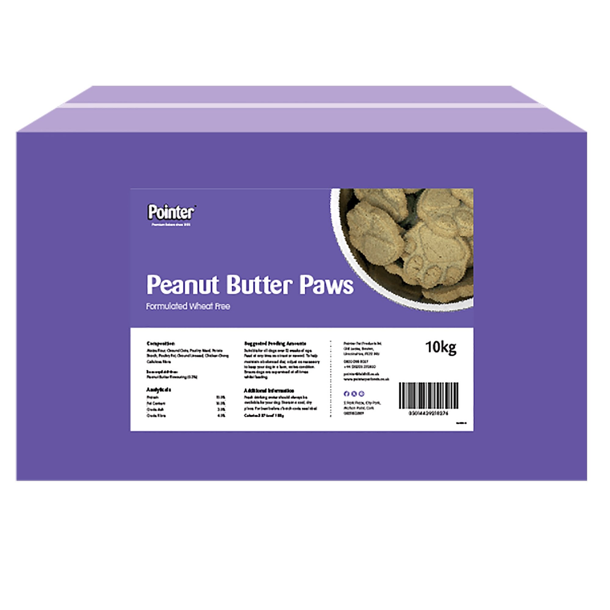 Peanut Butter Paws Dog Biscuits 10kg
