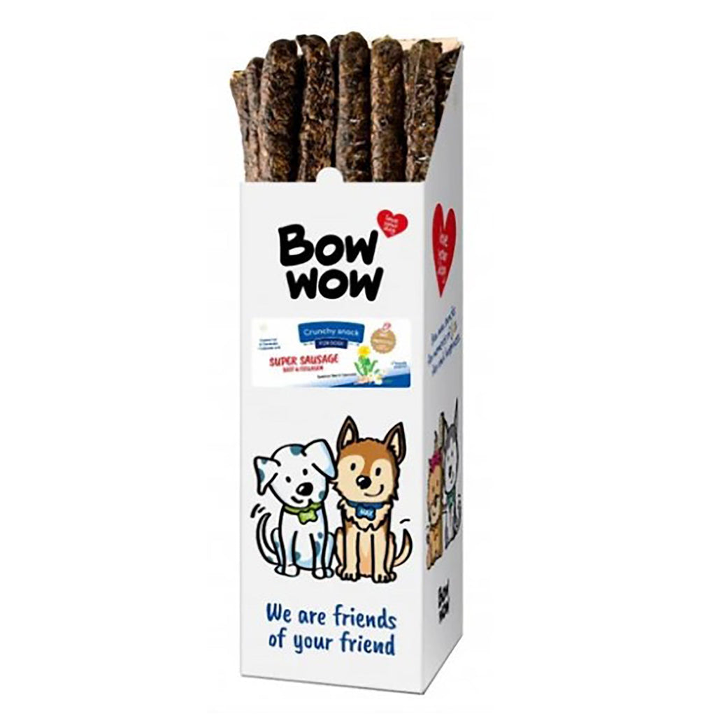 Bow Wow Super Sausage Dog Treat - 24 Box