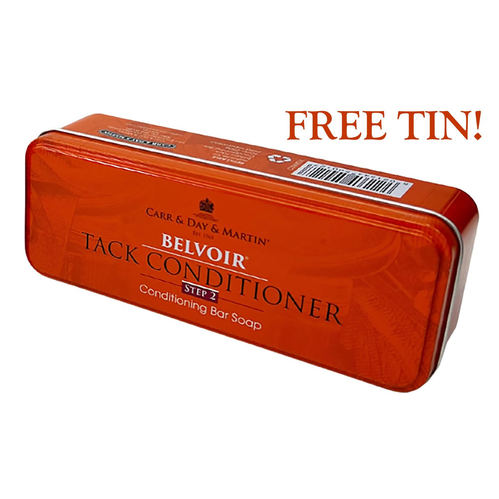 Carr & Day & Martin Belvoir Tack Conditioner Glycerine Soap Bar 250g (Plus Free Tin)