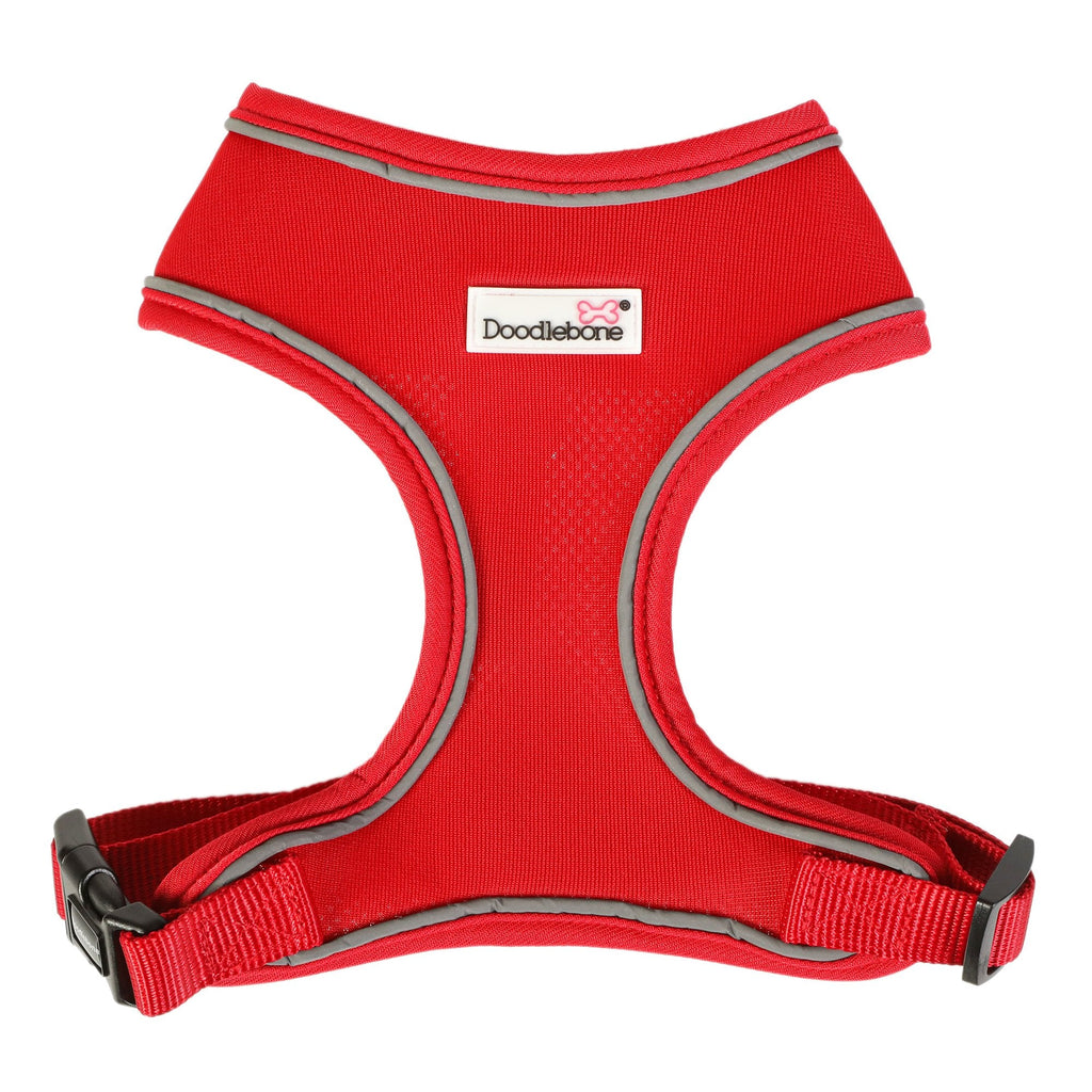 Doodlebone Airmesh Dog Harness Ruby Red - Size 1