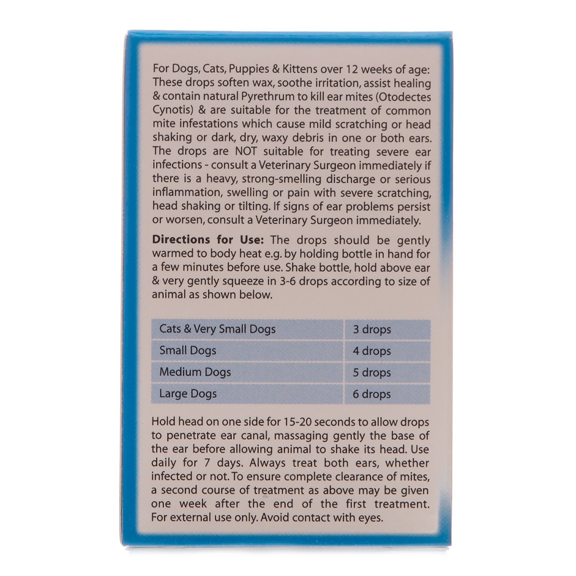 Johnsons Veterinary Ear Drop Solution For Dogs & Cats 15ml