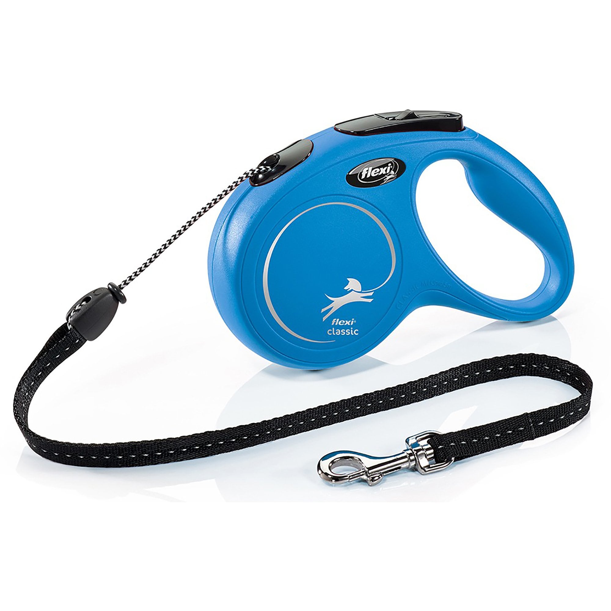 Classic Cord Retractable Dog Lead Medium 5m - Blue
