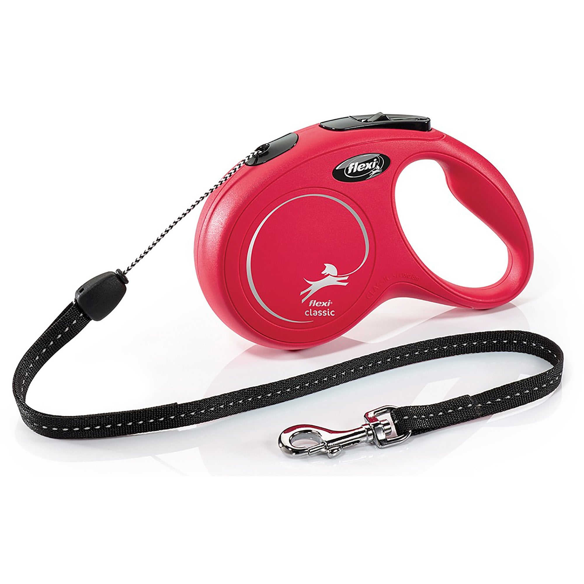 Classic Cord Retractable Dog Lead Small 8m - Red