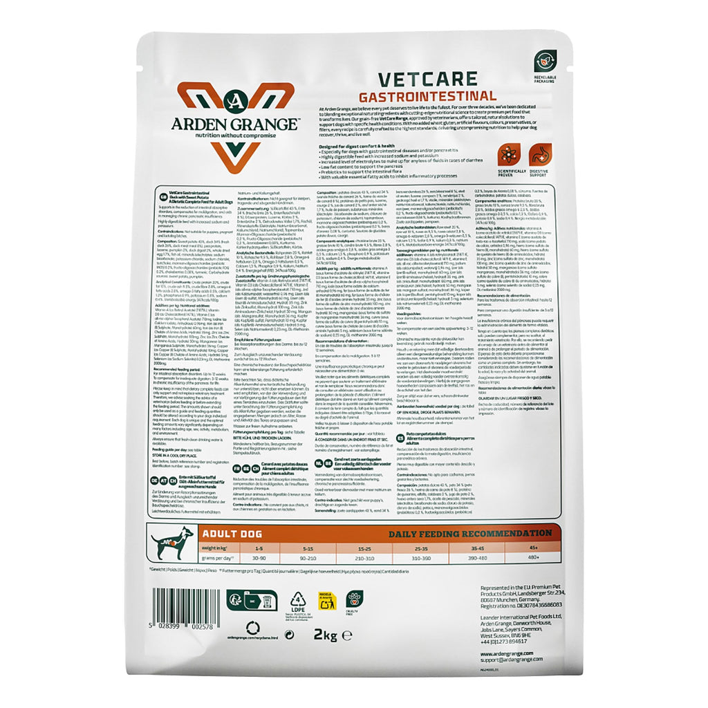 VetCare Gastointestinal Digestive Support Dog Food 2kg
