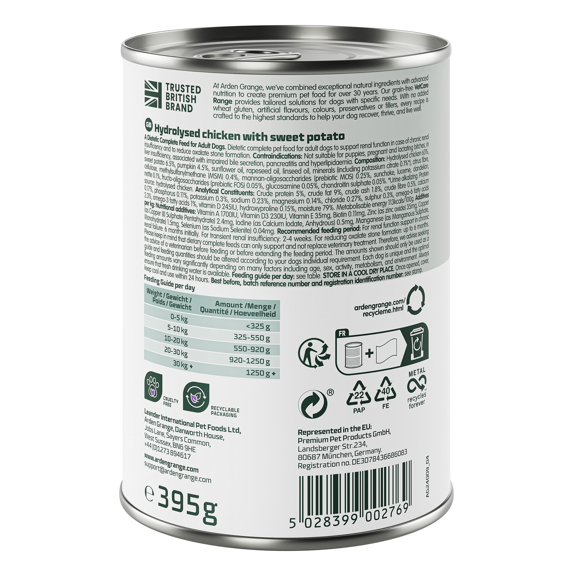 VetCare Renal Adult Dog Wet Food 395g