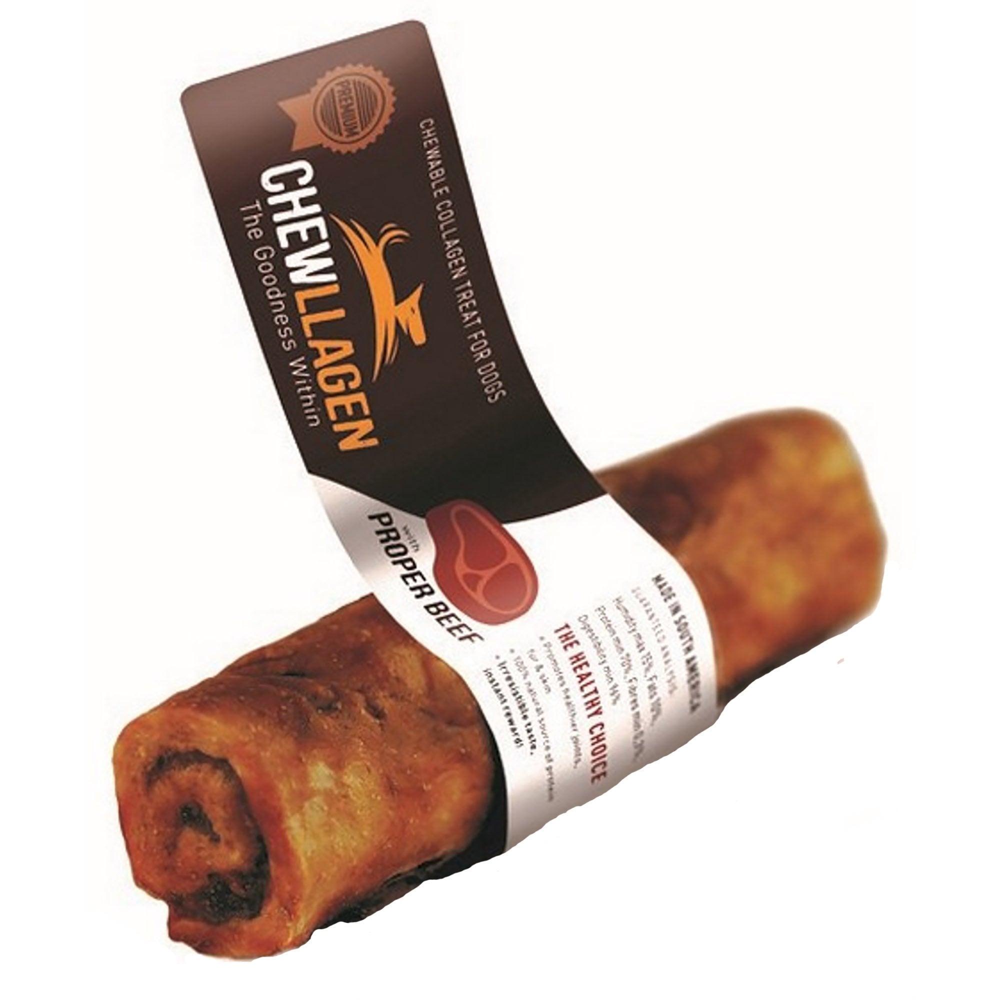 Collagen Beef Retriever Roll Dog Treats 5"