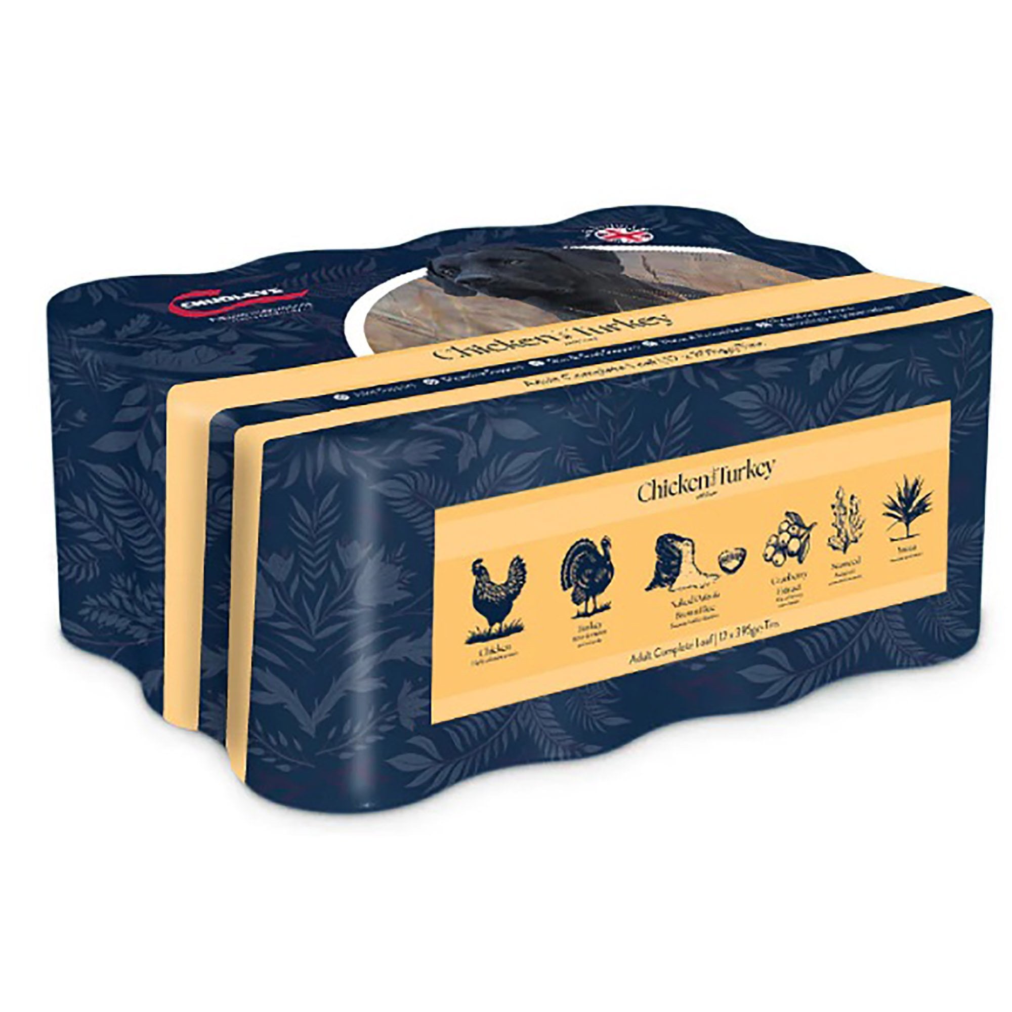 Adult Working Chicken In Turkey & Liver Wet Dog Food 12 x 395g