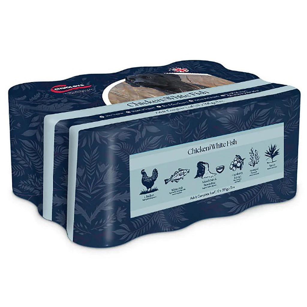 Chudleys Adult Working Chicken With White Fish Wet Dog Food 12 x 395g