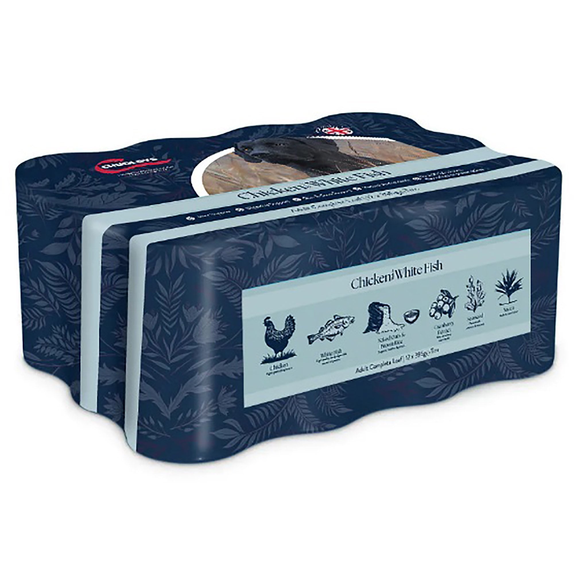 Adult Working Chicken With White Fish Wet Dog Food 12 x 395g