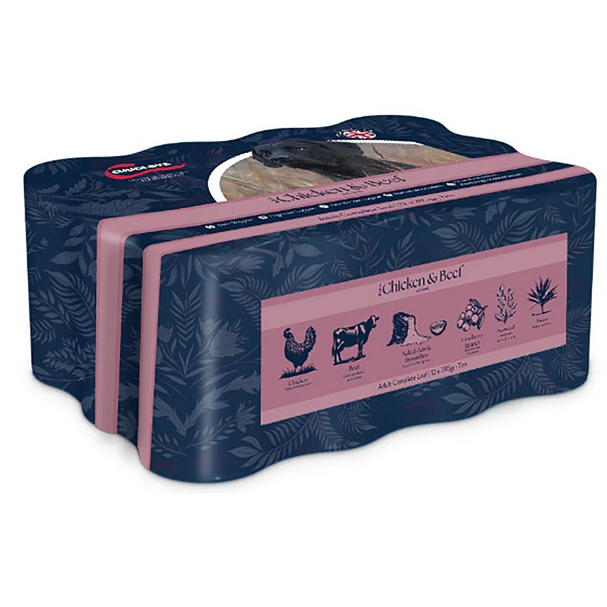 Adult Working Chicken & Beef With Lamb Wet Dog Food 12 x 395g