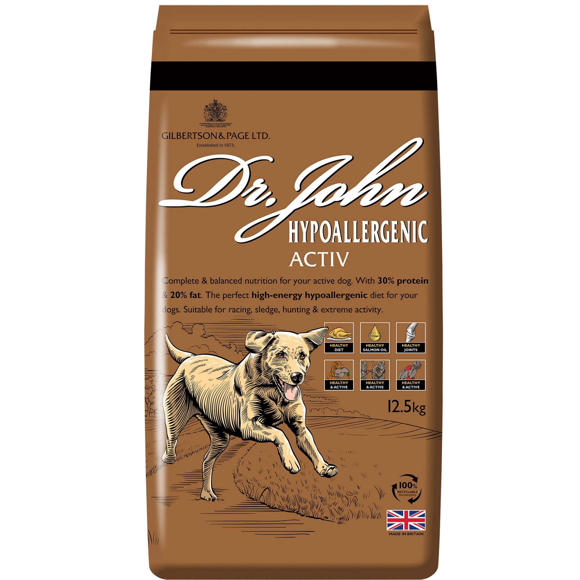 Hypoallergenic Activ Adult Dog Food 12.5kg