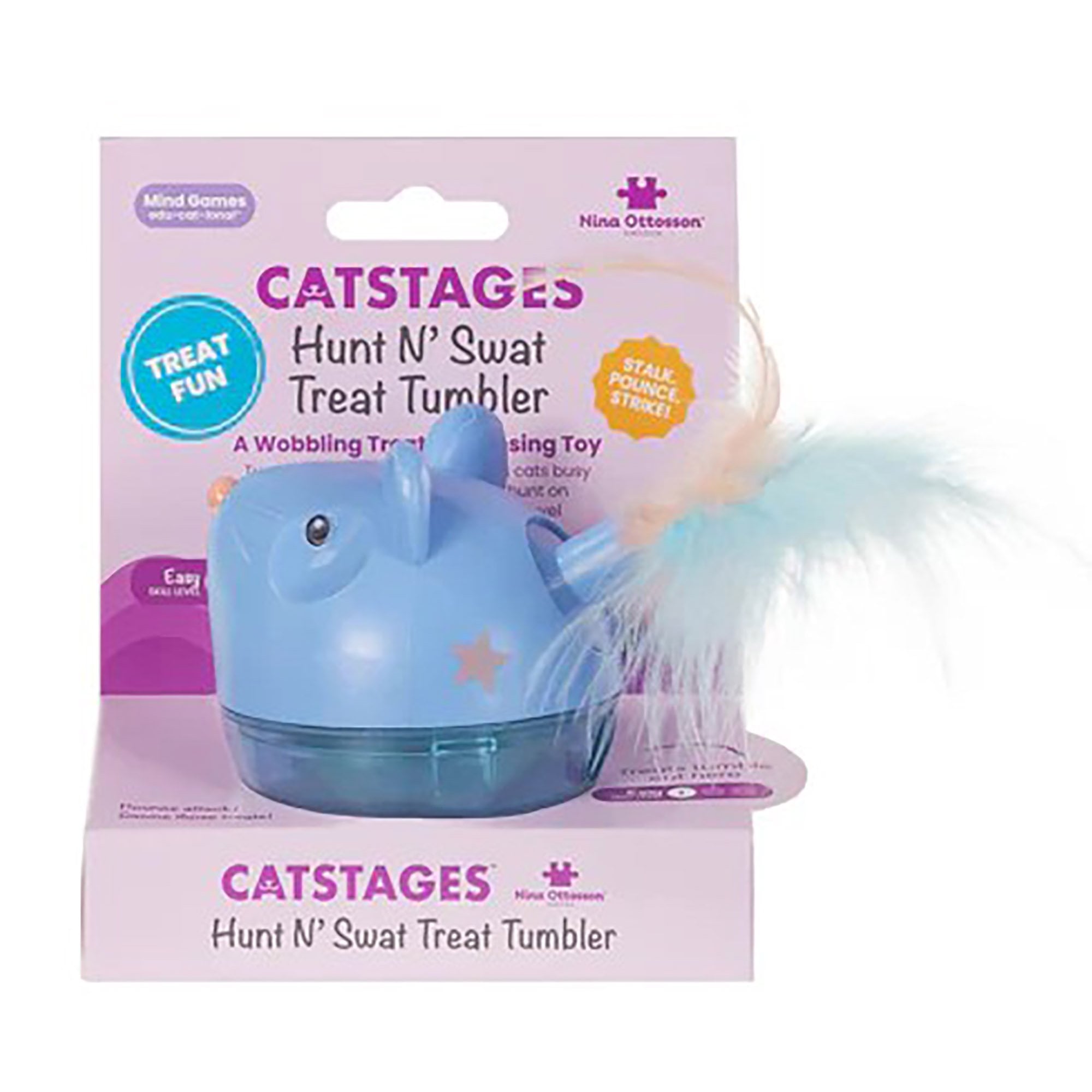 Nina Ottosson Catstages Hunt N' Swat Treat Tumbler Cat Toy