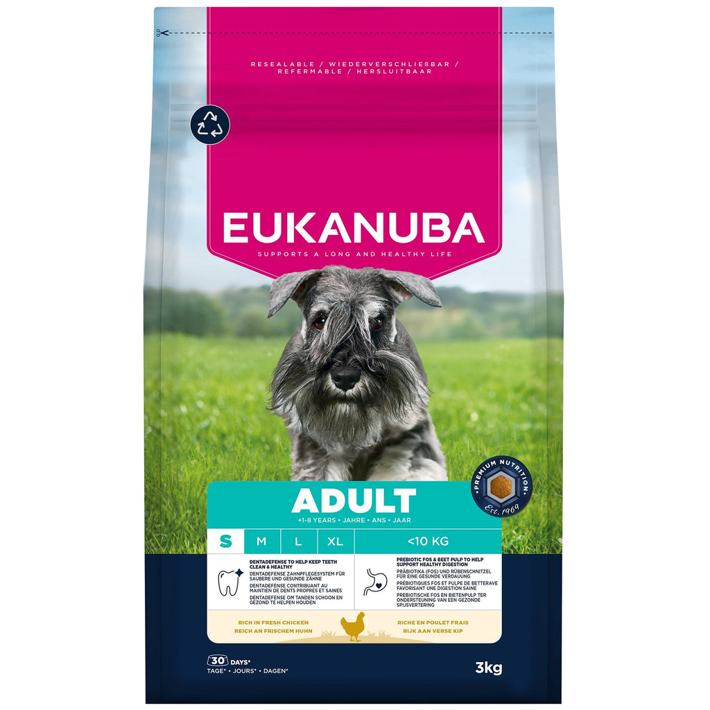Eukanuba Adult Small Breed Chicken Dry Dog Food 3kg