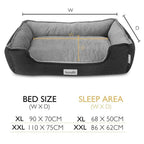 Scruffs Harvard Memory Foam Box Bed Graphite Grey - XXLarge