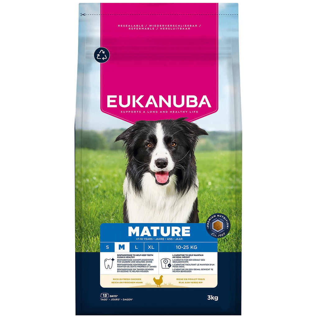 Mature Medium Breed Chicken Dry Dog Food 3kg