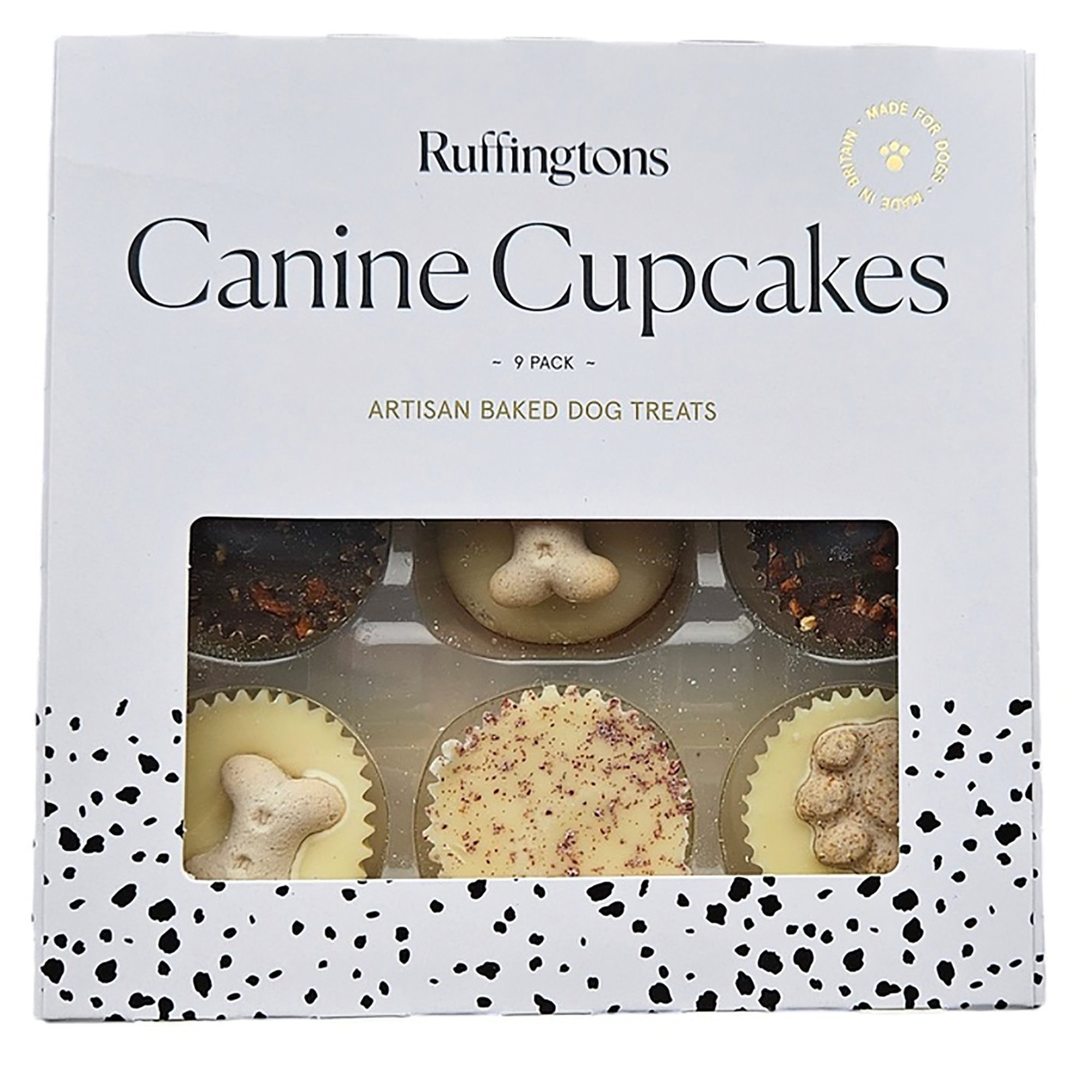 Ruffingtons Canine Cupcakes Artisan Baked Dog Treats Pack 9
