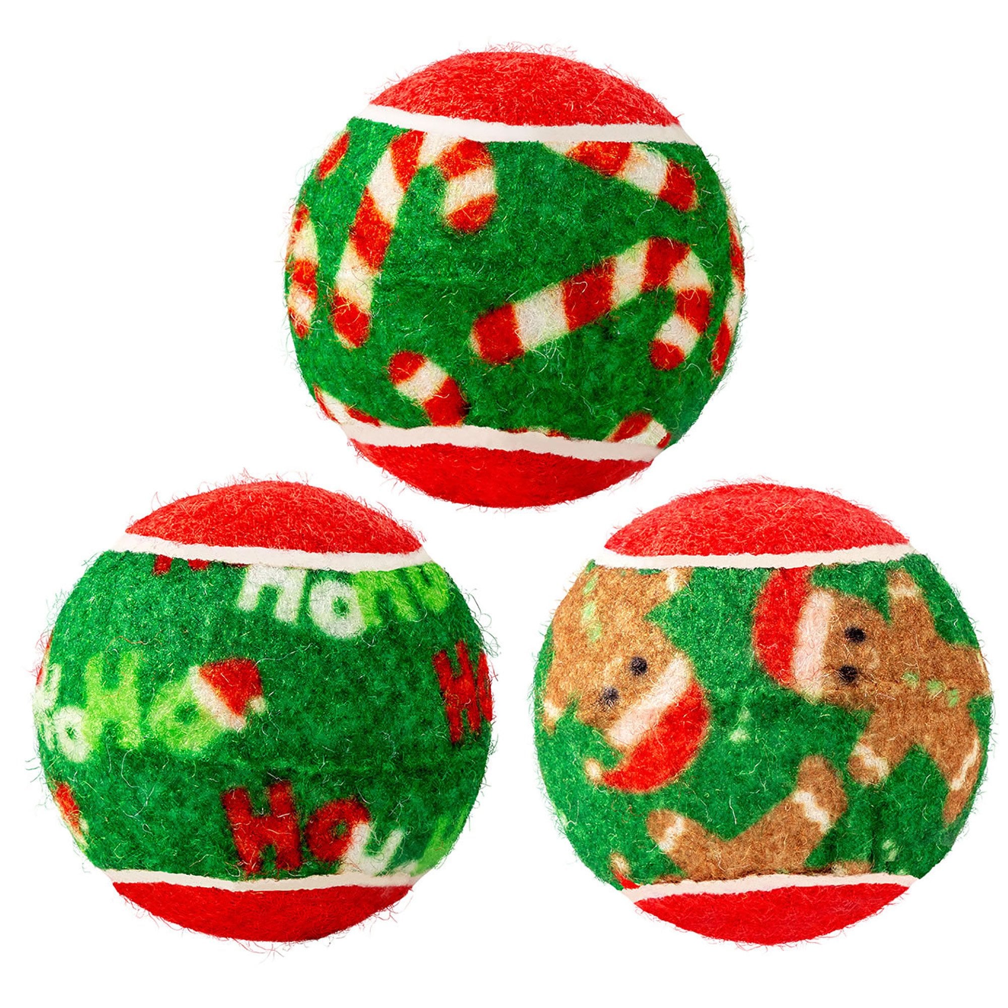 KONG Holiday SqueakAir Balls Pack 6 Dog Toy - Medium