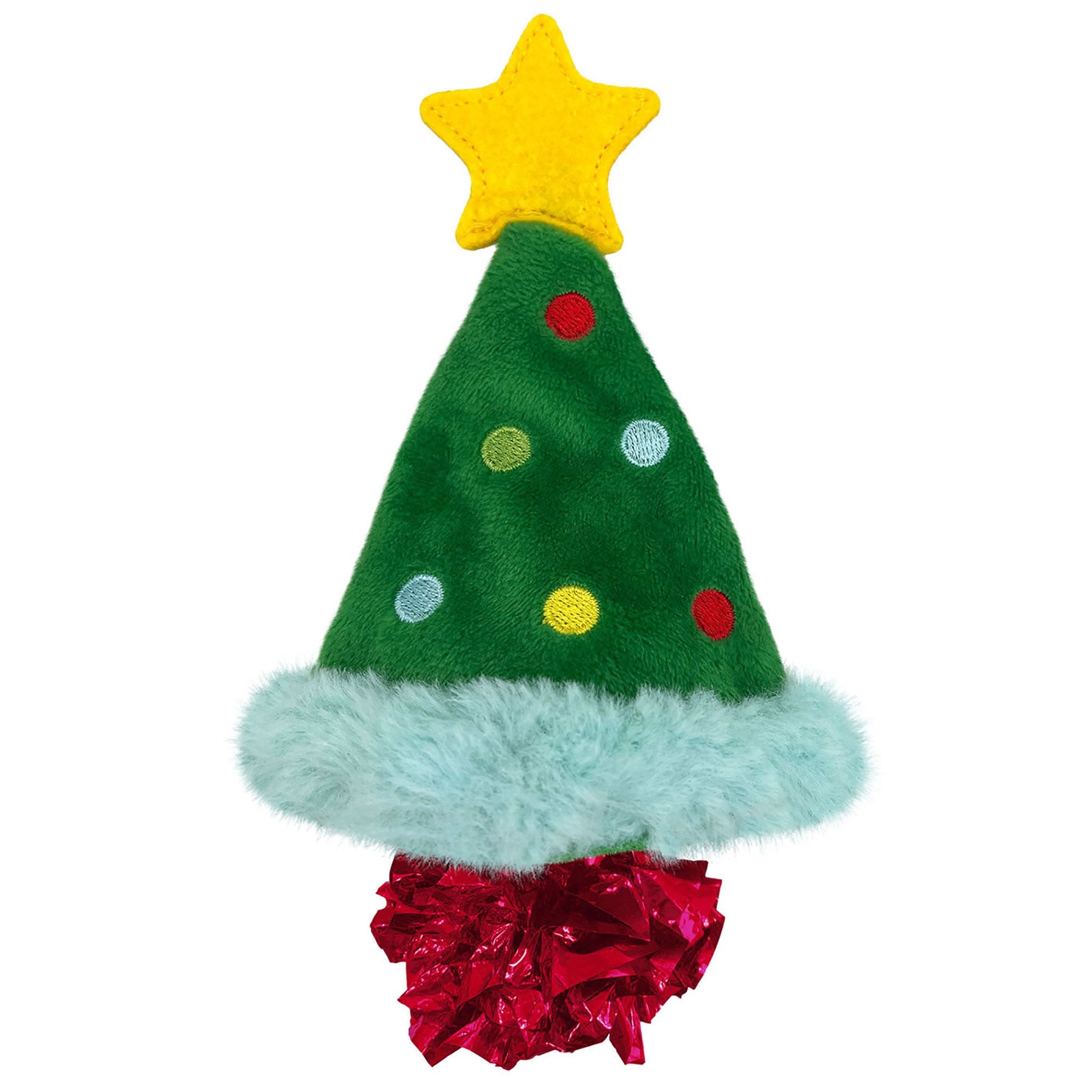 Holiday Crackles Christmas Tree Cat Toy
