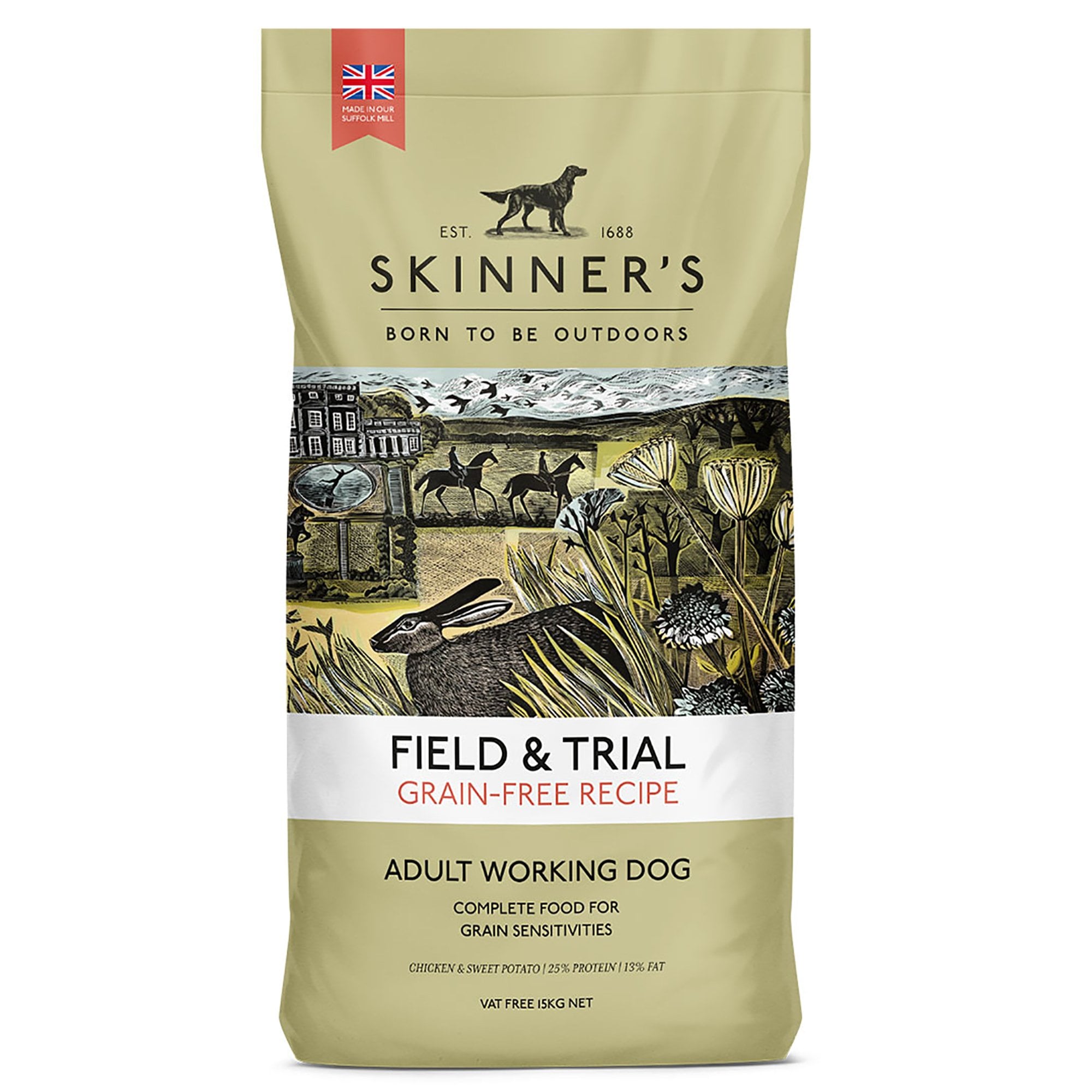 Grain Free Chicken & Sweet Potato Adult Dog Food 15kg