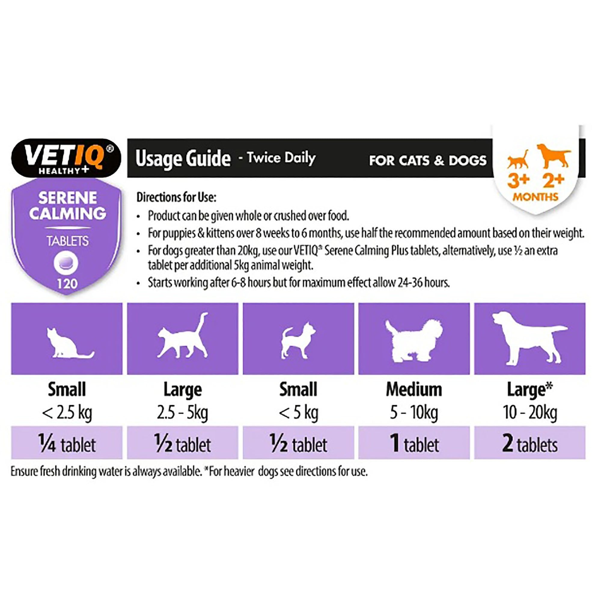 VETIQ Serene-Um Calming Tablets 120 Pack