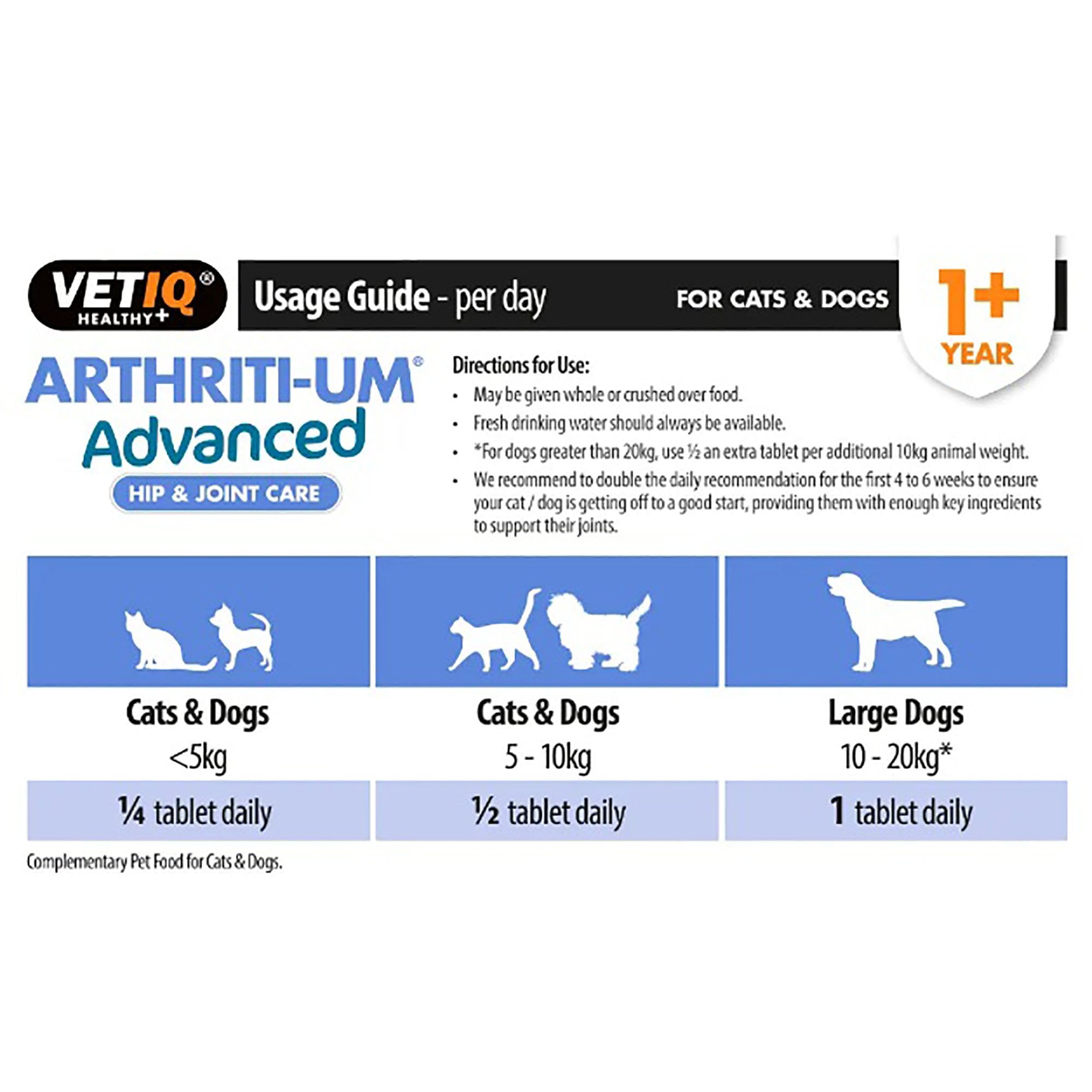 VETIQ Arthriti-Um Advanced Hip & Joint Care Tablets 45 Pack