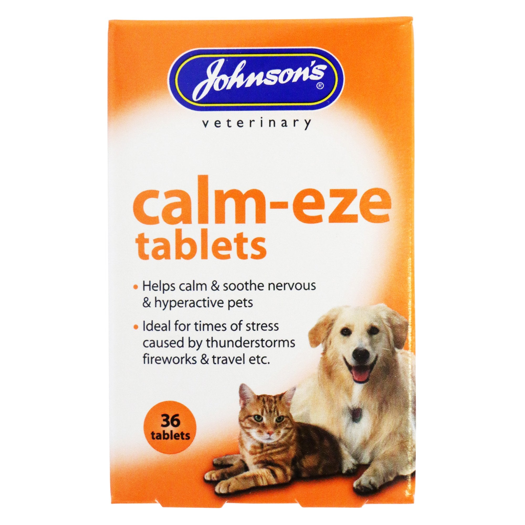 Pet Calm-eze Tablets For Cats & Dogs - 36 Pack