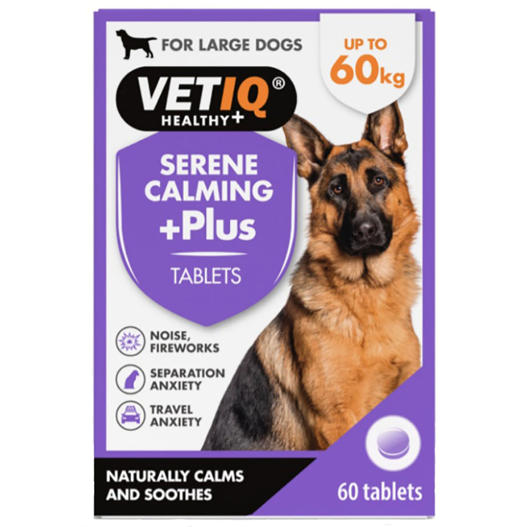 Mark & Chappell VETIQ Serene Calming +Plus Tablets 60 Pack