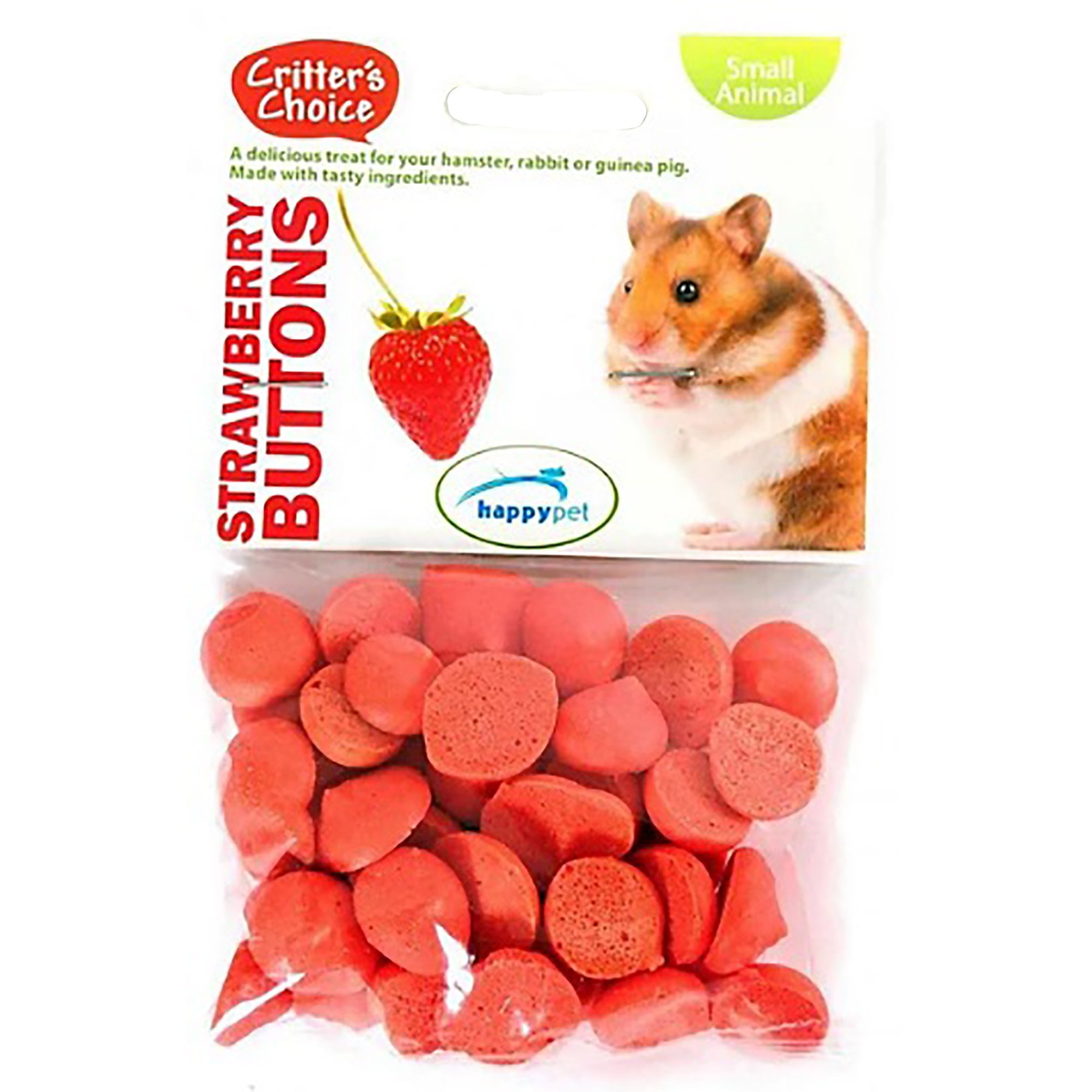 Critter's Choice Strawberry Buttons 40g