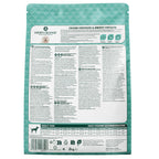 Back view of Arden Grange dog food packaging with text and branding.
