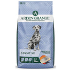 Arden Grange Sensitive grain free adult dog food with fresh ocean white fish and potato, 12kg bag with dalmatian
