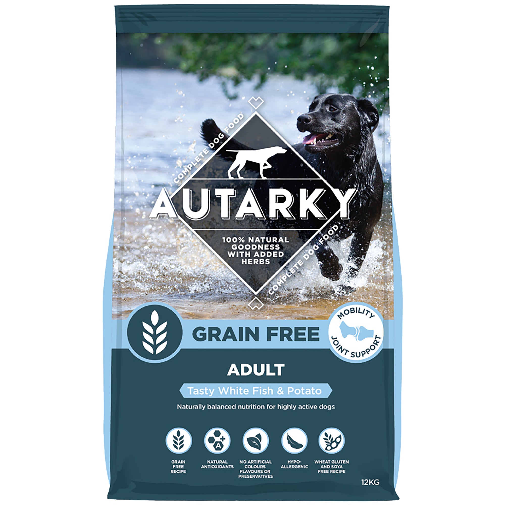 Autarky Adult Grain Free White Fish & Potato Dog Food 12kg