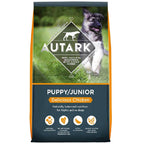 Autark Puppy/Junior dog food package with a dog on the label