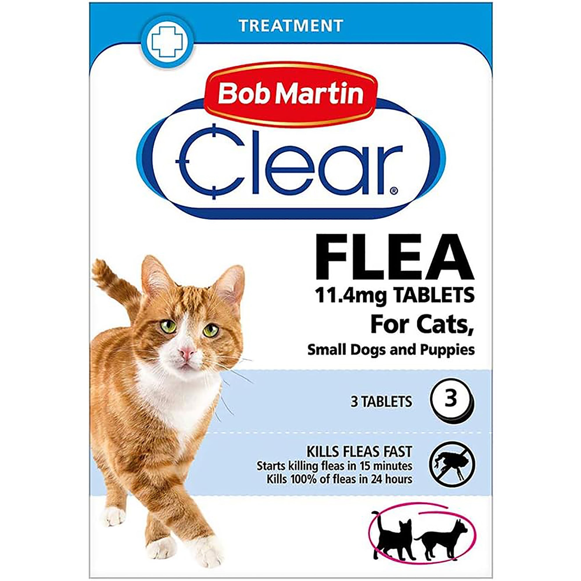 Bob Martin Clear Flea Tablets For Cats & Small Dogs - 3 Pack