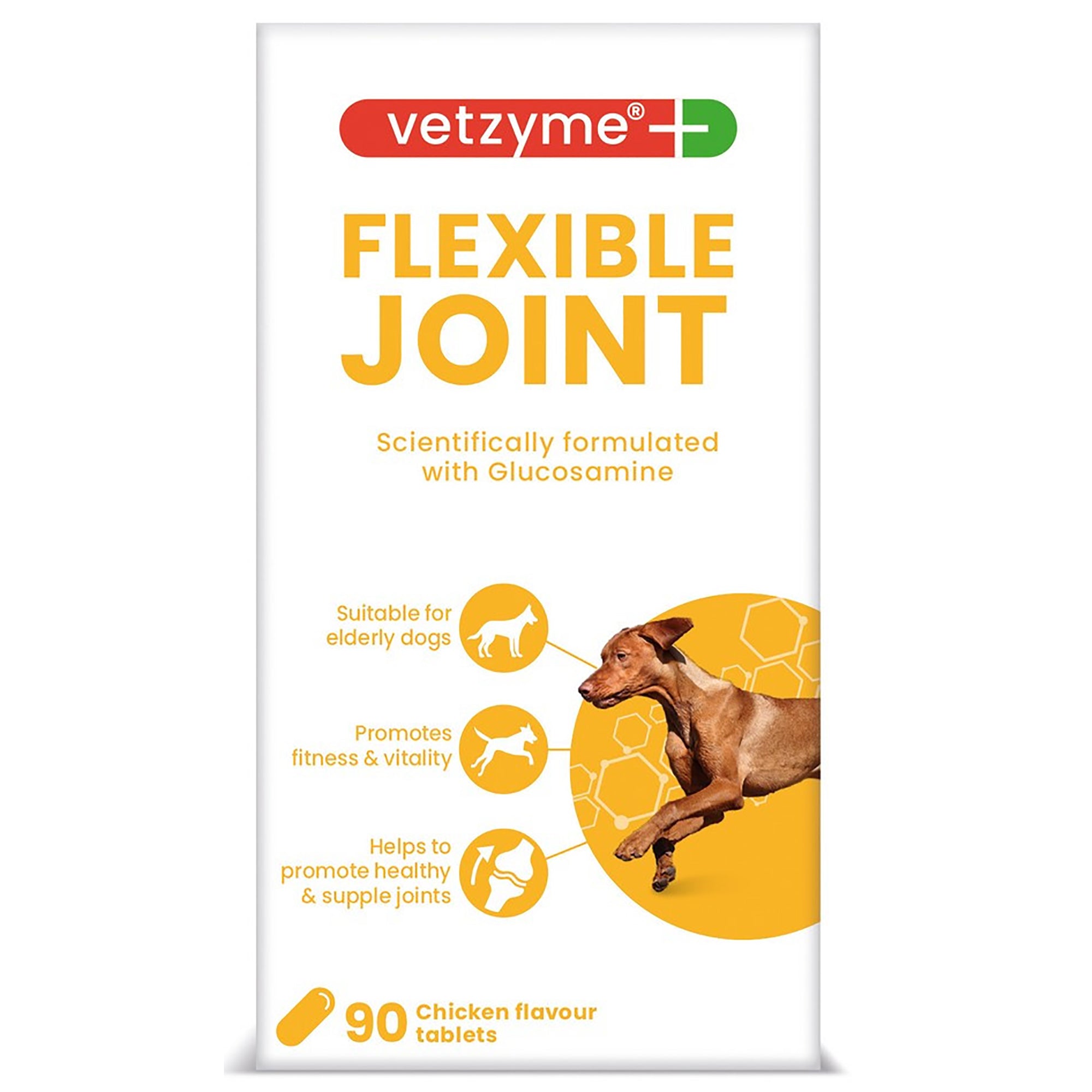 Bob Martin Vetzyme Flexible Joint With Glucosamine For Dogs - 90 Tablets