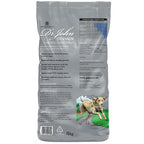 Dog food package with 'Dr John Titanium' branding on a white background