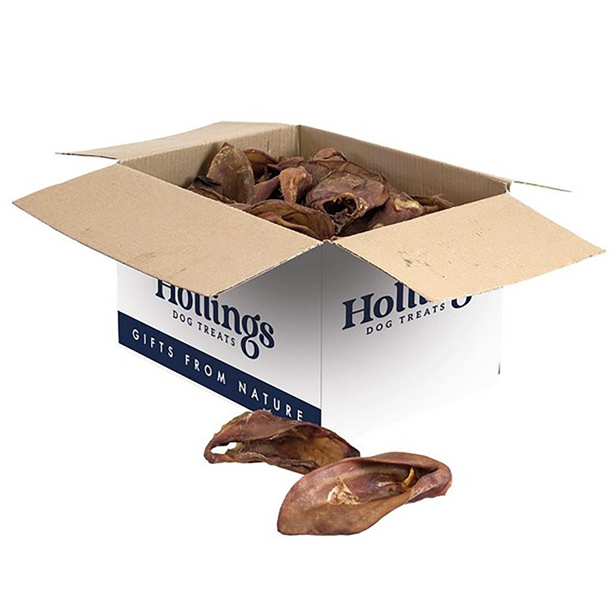 Hollings Pig Ears Natural Dog Treat Box 50