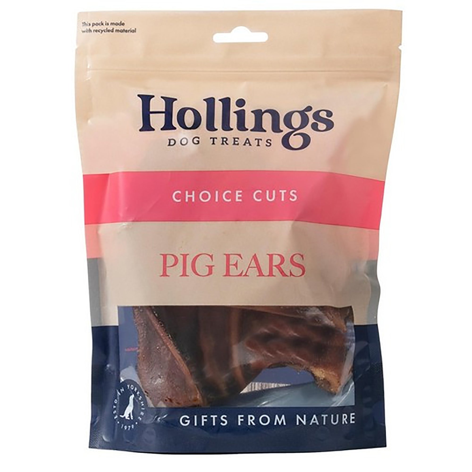 Hollings Pigs Ears Natural Dog Treat 10pk